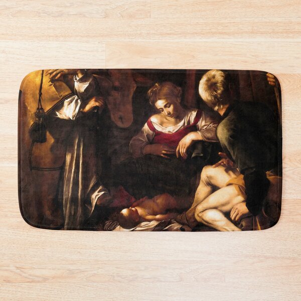 Item preview, Michelangelo Merisi da Caravaggio "Nativity with St. Francis and St. Lawrence" designed and sold by Alexandra Dahl.