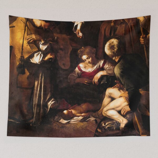 Item preview, Michelangelo Merisi da Caravaggio "Nativity with St. Francis and St. Lawrence" designed and sold by Alexandra Dahl.