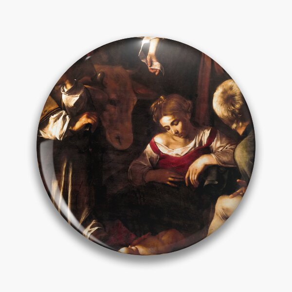 Item preview, Michelangelo Merisi da Caravaggio "Nativity with St. Francis and St. Lawrence" designed and sold by Alexandra Dahl.