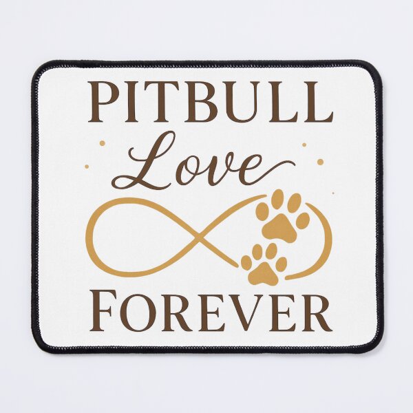 Item preview, Endless Pitbull Love Typography Art designed and sold by My Pitbull Place.