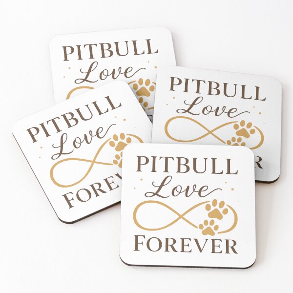 Item preview, Endless Pitbull Love Typography Art designed and sold by My Pitbull Place.