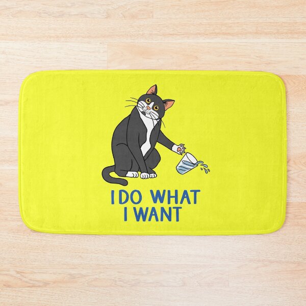 Item preview, I Do What I Want - Classic Unapologetically Stubborn Cat designed and sold by ZERO-MIND.