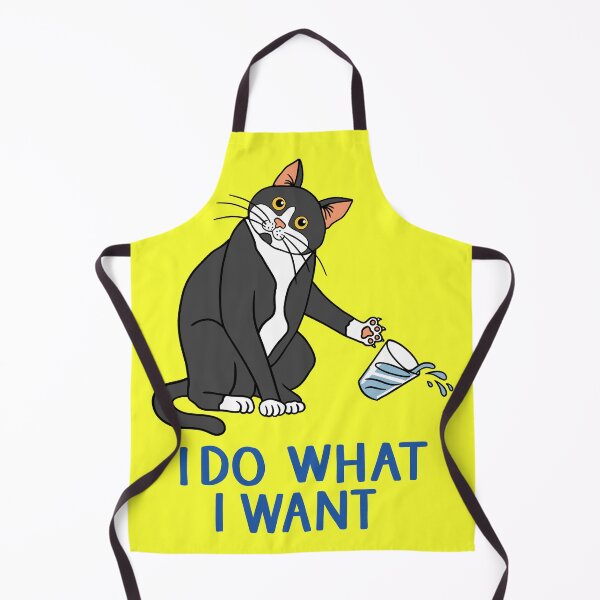 Item preview, I Do What I Want - Classic Unapologetically Stubborn Cat designed and sold by ZERO-MIND.