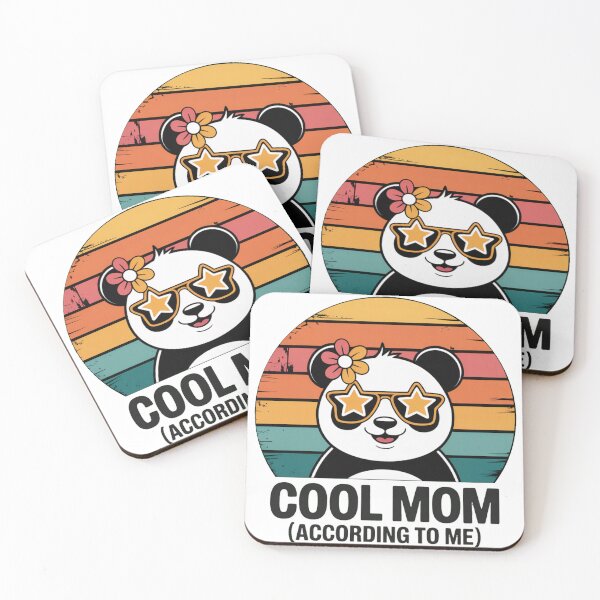 Item preview, Cool Mom According To Me Panda Shirt – Cute Retro Panda Mom Gift designed and sold by Biedroneczka.