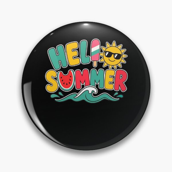 Item preview, Hello Summer Vacation Ice Cream Popsicle Watermelon Beach  designed and sold by clothesy7.