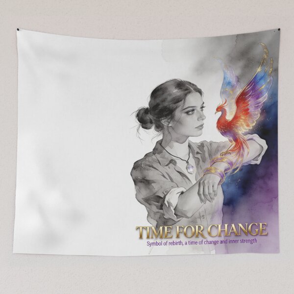 Item preview, Phoenix "Time for Change" : Symbol of Rebirth and Inner Strength designed and sold by  BoomPoster.