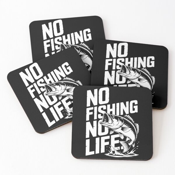 Item preview, No Fishing No Life Bass Fishing Design for Anglers and Fishermen designed and sold by Ladys-Gents.