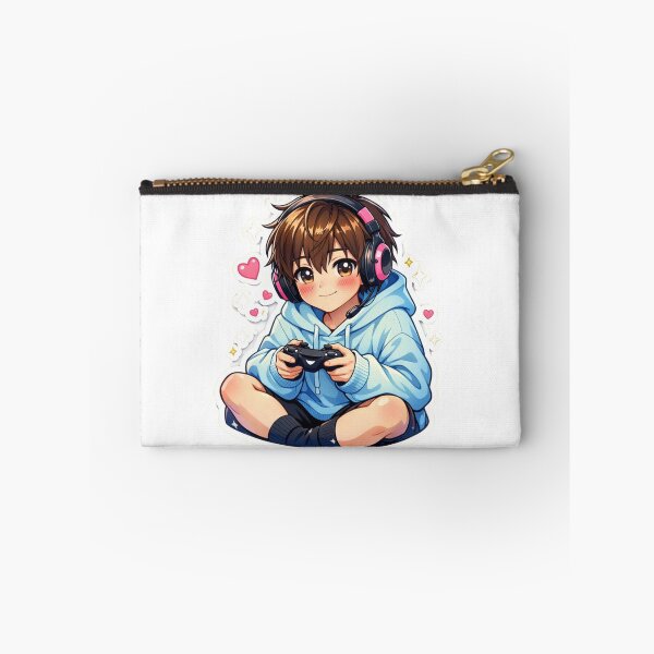 Item preview, Cute Gamer Boy Kawaii Anime Sticker – Cozy Pastel Gaming Aesthetic designed and sold by Sidra digital art 8277237.