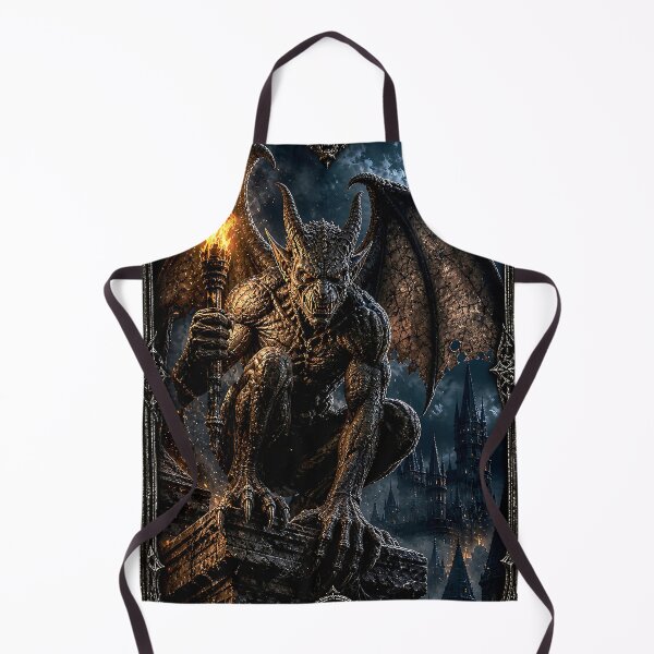 Item preview, Gargoyle of the Moonlit Watchtower – Dark Fantasy Gothic Demon Card designed and sold by thor81pl.