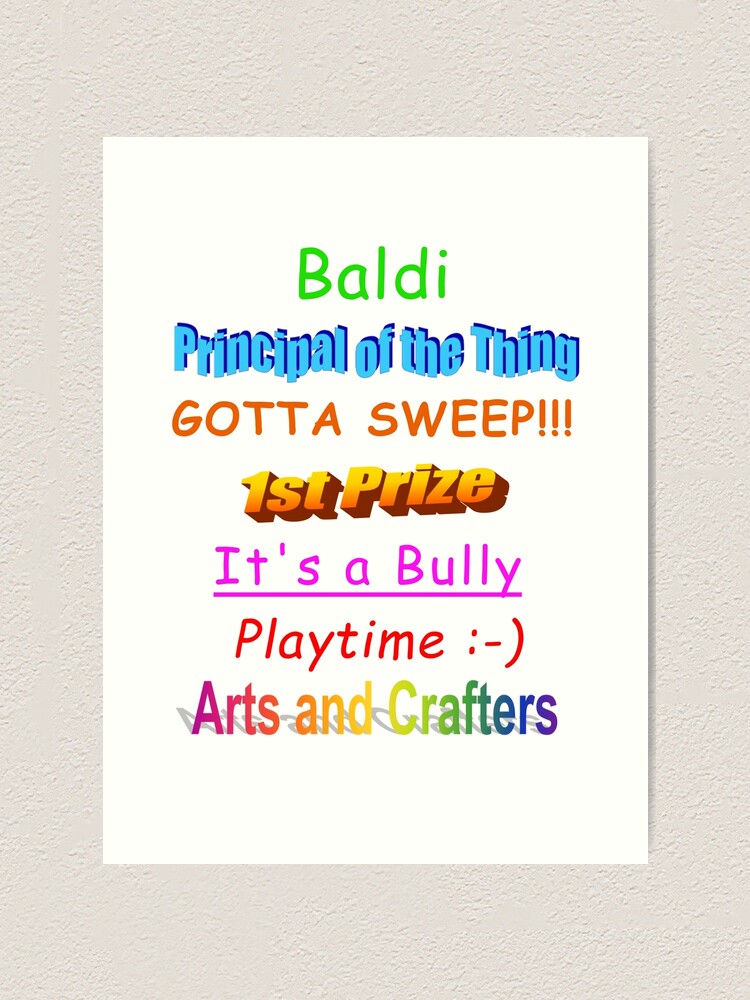 Baldis Basics All Characters Names