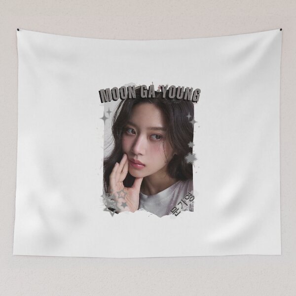 Item preview, Moon Ga-young — 문가영 Korean Actress K-Drama Korea Entertainment Collage Digital Art Portrait designed and sold by AJUNICE STUDIO.