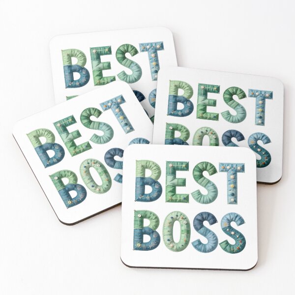 Item preview, BEST BOSS - IN FAUX LETTERING designed and sold by AlexOBrienArt.