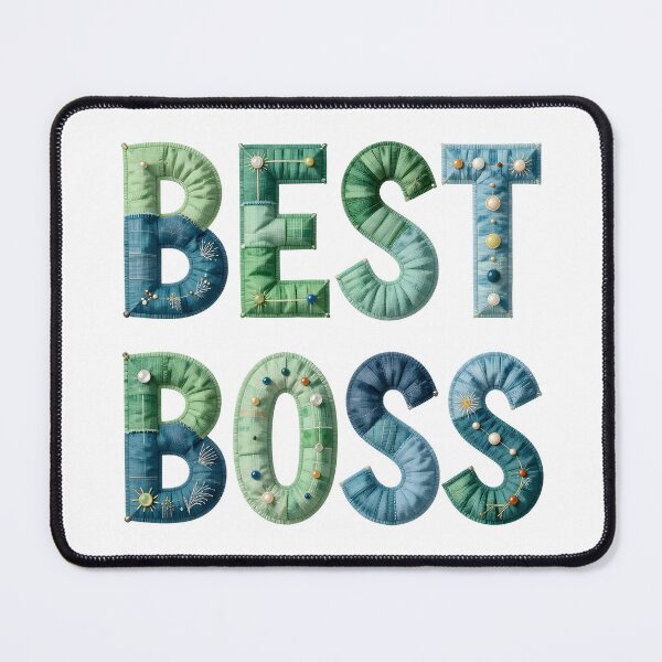 Item preview, BEST BOSS - IN FAUX LETTERING designed and sold by AlexOBrienArt.