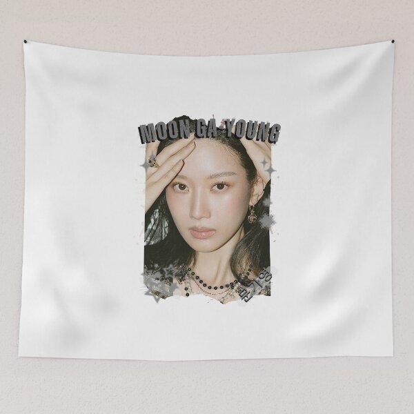 Item preview, Moon Ga-young — 문가영 Korean Actress K-Drama Korea Entertainment Collage Digital Art Portrait designed and sold by AJUNICE STUDIO.