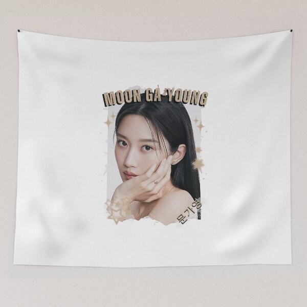 Item preview, Moon Ga-young — 문가영 Korean Actress K-Drama Korea Entertainment Collage Digital Art Portrait designed and sold by AJUNICE STUDIO.