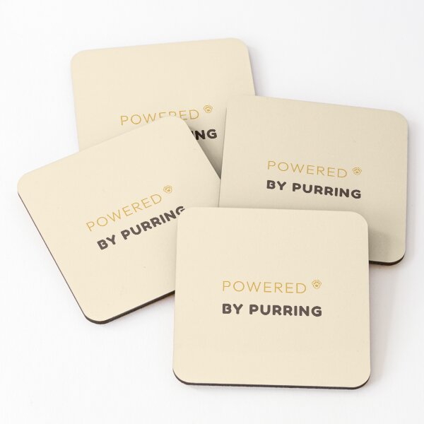 Item preview, Powered by Purring Cat Quote Shirt – Cozy Beige designed and sold by MyFotodrive.
