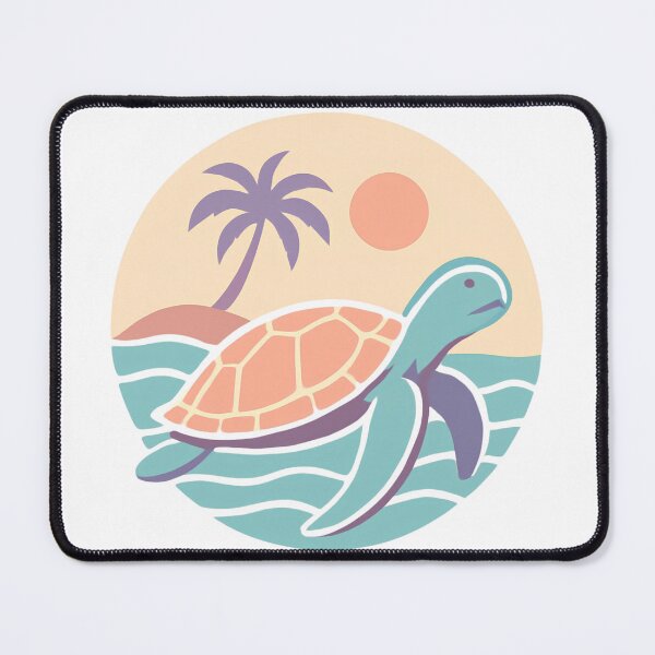 Item preview, Retro sea turtle in the ocean – Vintage retro beach design designed and sold by MarrysLifestyle.