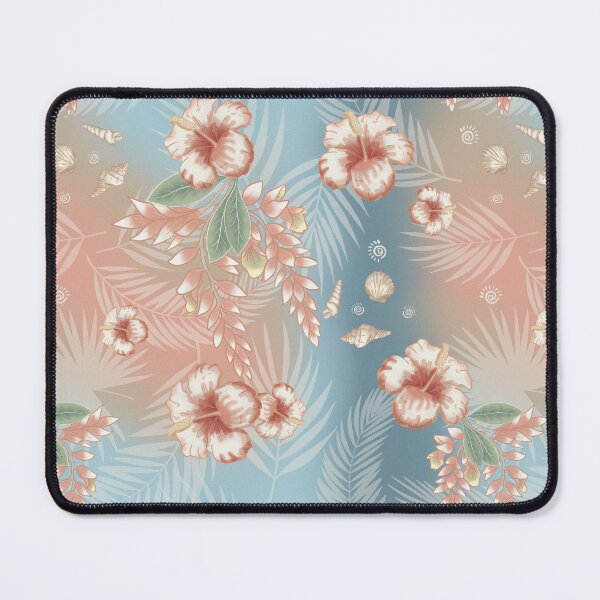 Item preview, Hibiscus and Shells: Faded Resort Sweetness designed and sold by Nekogobido.