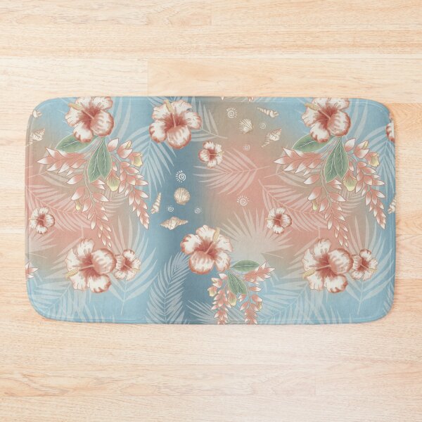 Item preview, Hibiscus and Shells: Faded Resort Sweetness designed and sold by Nekogobido.