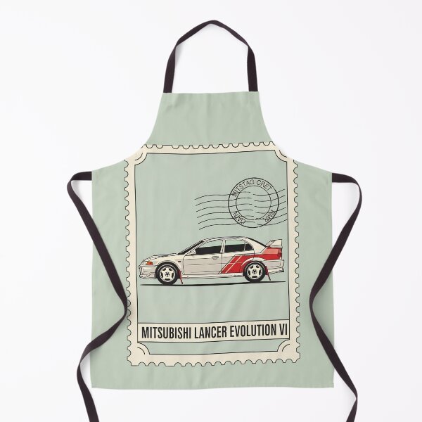 Item preview, Mitsubishi Lancer Evolution VI Rally Edition Vintage Stamp Art designed and sold by Motorline44.