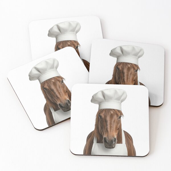 Item preview, Funny Horse Chef Realistic Animal Cooking Humor Art designed and sold by LazyOwlStore.