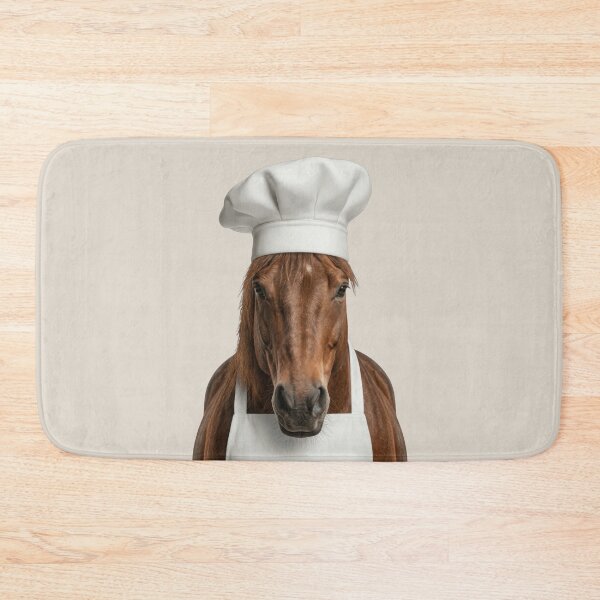 Item preview, Funny Horse Chef Realistic Animal Cooking Humor Art designed and sold by LazyOwlStore.