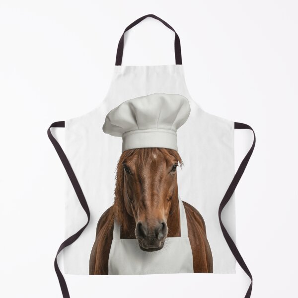 Item preview, Funny Horse Chef Realistic Animal Cooking Humor Art designed and sold by LazyOwlStore.