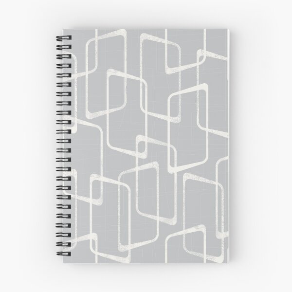 Item preview, Silver Gray Abstract Geometric Retro Pattern designed and sold by itsjensworld.
