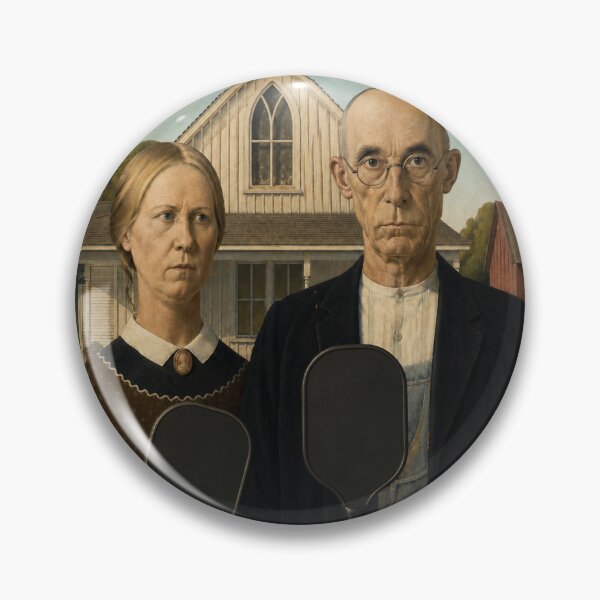 Item preview, American Gothic Pickleball designed and sold by Pickleball Globe.