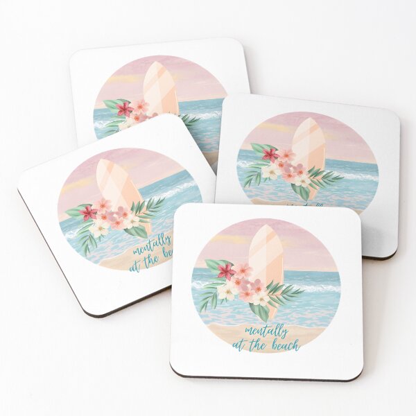 Item preview, Mentally at the Beach Surfboard Aesthetic Summer designed and sold by MarrysLifestyle.