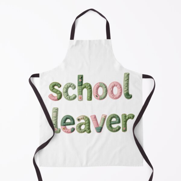 Item preview, SCHOOL LEAVER - IN GREEN & PINK FAUX LETTERING designed and sold by AlexOBrienArt.