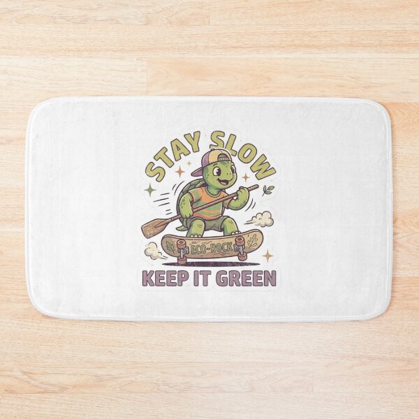 Item preview, Retro Skateboard Turtle Sticker Stay Slow Keep It Green designed and sold by JeevanStickers.