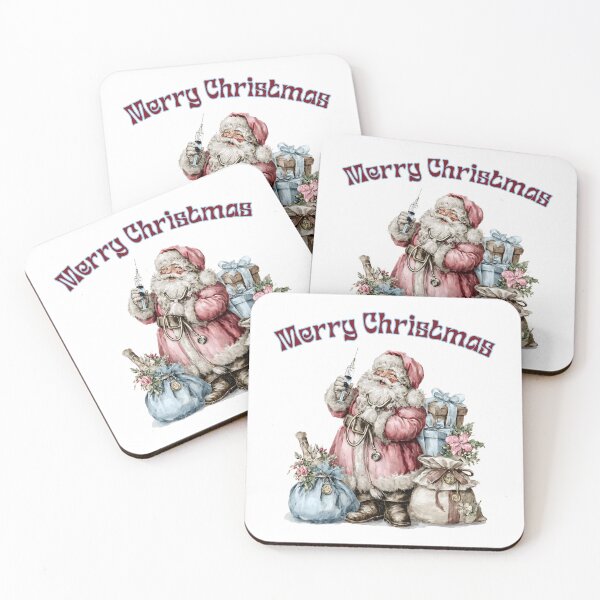Item preview, Medical Santa Claus - Doctor Christmas Greeting with Syringe and Gifts designed and sold by illeN-Art-World.