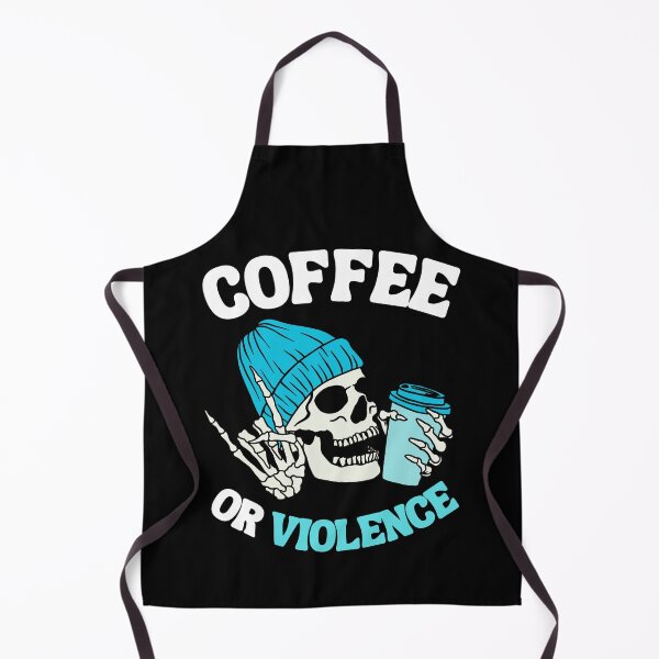 Item preview, coffee or violence simple classic design designed and sold by OldSkullDesigns.