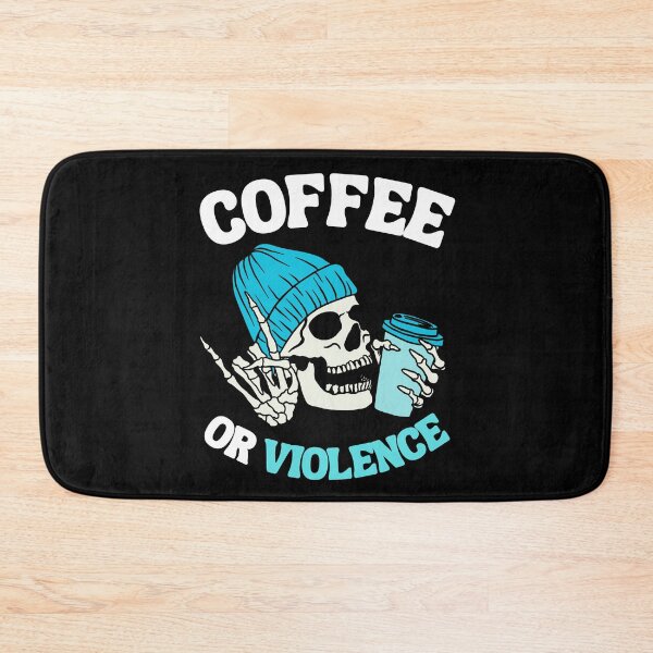 Item preview, coffee or violence simple classic design designed and sold by OldSkullDesigns.