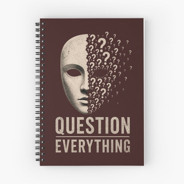 Item preview, Question Everything Mask Truth Statement Free Thinking Design designed and sold by Meandmyshop.