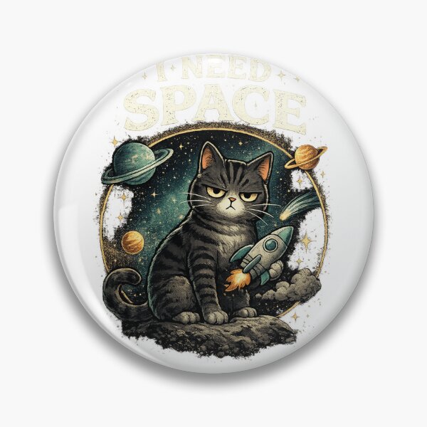 Item preview, Funny Grumpy Cat I Need Space - Astronaut Kitty in Galaxy designed and sold by veloramode.