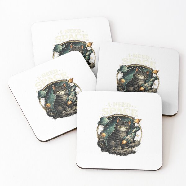 Item preview, Funny Grumpy Cat I Need Space - Astronaut Kitty in Galaxy designed and sold by veloramode.