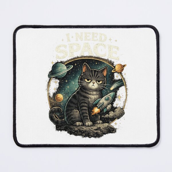 Item preview, Funny Grumpy Cat I Need Space - Astronaut Kitty in Galaxy designed and sold by veloramode.