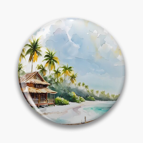 Item preview, NEXT HOLIDAY - Tropical Beach Resort Art designed and sold by Modern Nest Art.