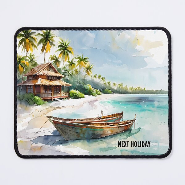 Item preview, NEXT HOLIDAY - Tropical Beach Resort Art designed and sold by Modern Nest Art.