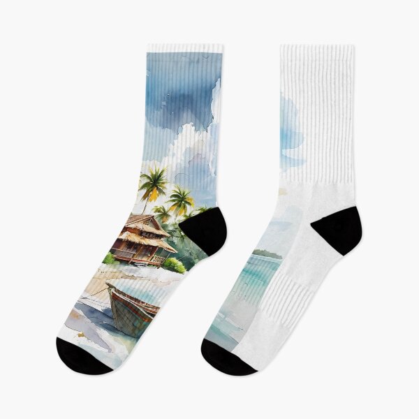 Artikelvorschau, NEXT HOLIDAY - Tropical Beach Resort Art entworfen und verkauft von Modern Nest Art.