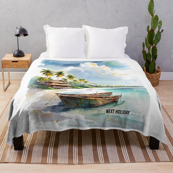 Item preview, NEXT HOLIDAY - Tropical Beach Resort Art designed and sold by Modern Nest Art.