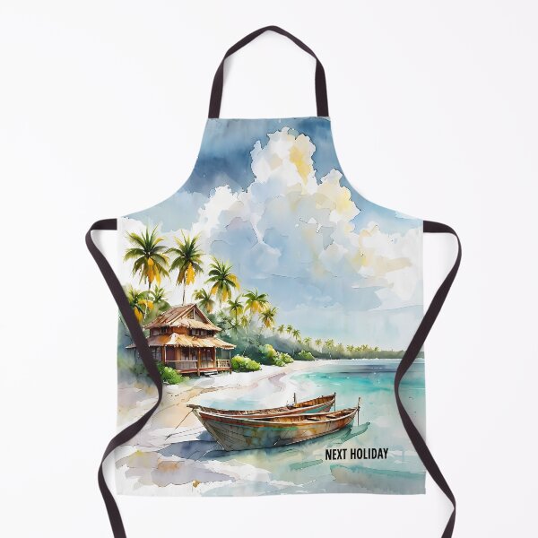 Item preview, NEXT HOLIDAY - Tropical Beach Resort Art designed and sold by Modern Nest Art.