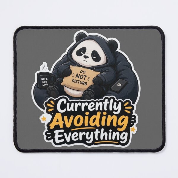 Item preview, Currently Avoiding Everything Panda Sticker designed and sold by PixoNest.