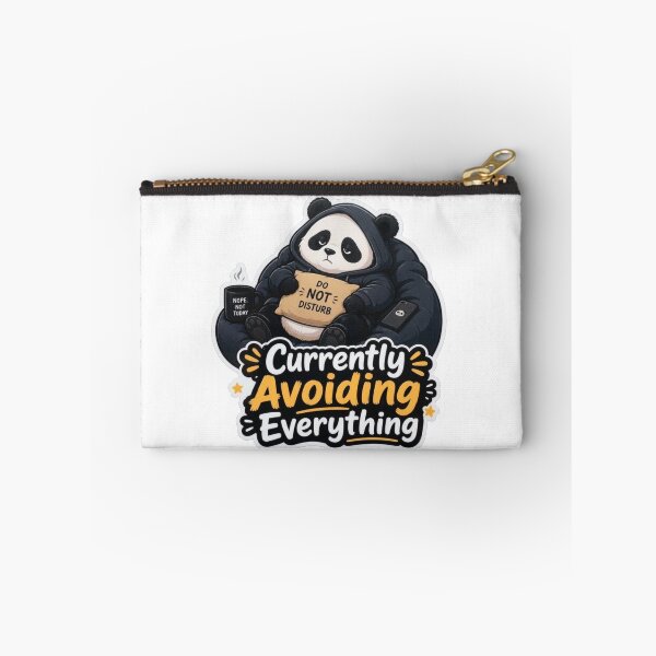 Item preview, Currently Avoiding Everything Panda Sticker designed and sold by PixoNest.