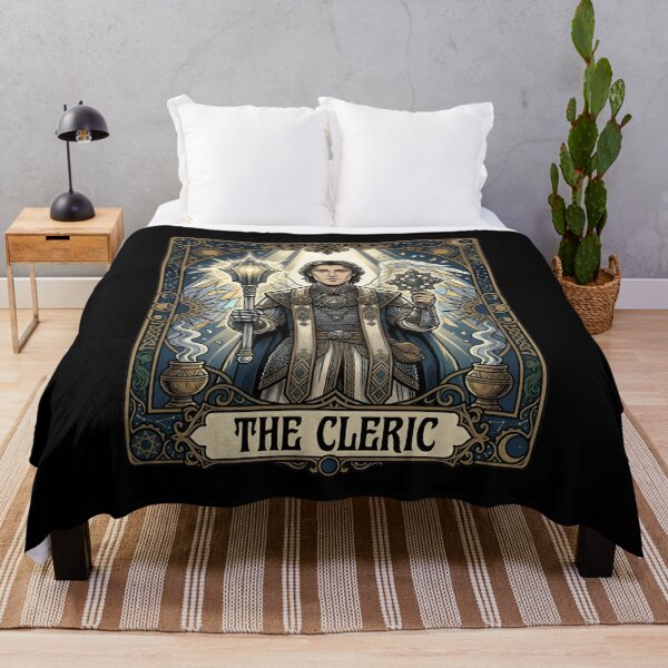 Item preview, The Cleric Tarot Card RPG Tabletop Fantasy designed and sold by Fenay Designs.