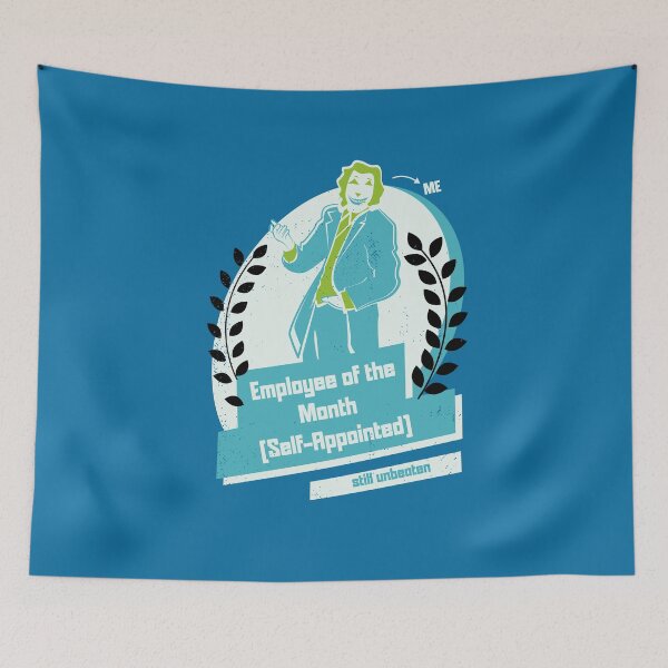 Item preview, Employee of the month (self appointed) [blue version] designed and sold by beboplab.
