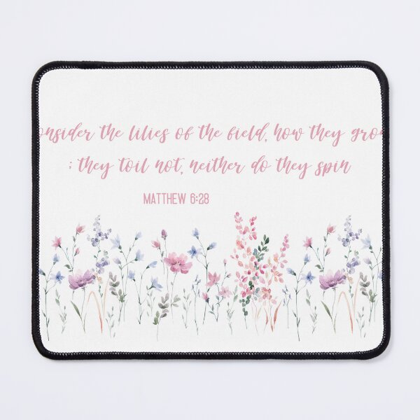 Item preview, Consider the lilies - Do not worry - Mug, T-shirt, Sticker etc. designed and sold by HisDesignCo.