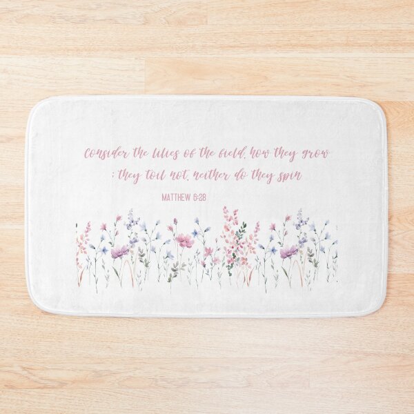 Item preview, Consider the lilies - Do not worry - Mug, T-shirt, Sticker etc. designed and sold by HisDesignCo.